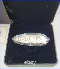 Canada 2019 20$ Eagle Feather Northwest Coast Art 1OZ Pure Silver Proof Coin