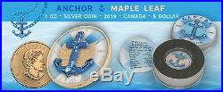 Canada 2019 5$ Maple Leaf Anchor 1 Oz Silbermünze. Geringe Auflage