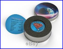 Canada 2019 5$ Superman Space Blue 1 Oz Silver Coin with Real OPAL Stone PRESALE