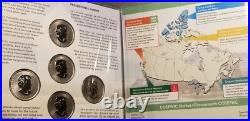 Canada 2019 Wildlife Set Of Five 50 Cent Coins Canada 2019 Wildlife Set Of Five 50 Cent Coins