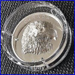 Canada 2020 $25 Proud Bald Eagle Head High Relief 1 oz Silver Proof Coin