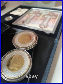 Canada 2021+2022 Masters Club 2oz Silver Toonies & $2 Silver Piedfort Set