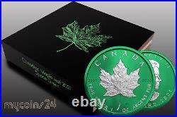 Canada 2021 $5 Maple Leaf SPACE GREEN 1 oz