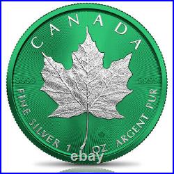 Canada 2021 $5 Maple Leaf SPACE GREEN 1 oz Canada 2021 $5 Maple Leaf SPACE GREEN 1 oz