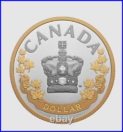 Canada 2022 $1 Pure Silver Coin The Imperial State Crown Queen Elizabeth II