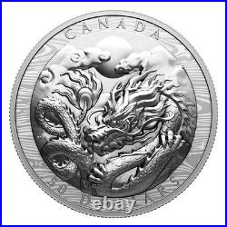 Canada 2024 Silver EHR'Year of The Dragon' $50 Silver Coin 100g (3.21 oz)