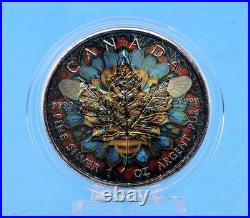 Canada 2024 year Honey, bee colored 5 dollars silver coin