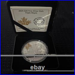 Canada 2025 $20 1-oz Silver Triple Maple Proof Coin NGC PF70