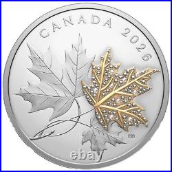 Canada 2026 $30 Precious Maple Leaves. 9999 Fine Silver Coin