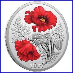 Canada $20 Dollar Pure Silver 99.99% Remembrance Day, 7-Coin Set, 2024