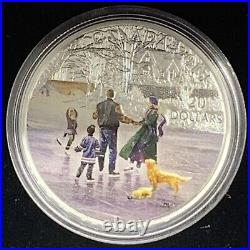Canada $20 Dollars 2015'Ice Dancer' Colorized Proof Silver Coin 1oz RCM
