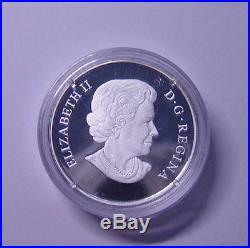 Canada $20 Fine Silver Tulip With Ladybug Venetian Glass Coin