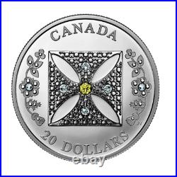 Canada $20 Silver 99.99% Coin, Queen Elizabeth II's Diamond Diadem, 2022