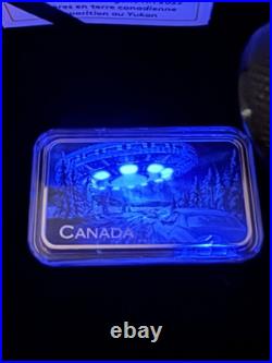 Canada $20 Silver Coin Yukon Encounter Phenomena, Glow in the Dark UFO 2022 Canada $20 Silver Coin Yukon Encounter Phenomena, Glow in the Dark UFO 2022