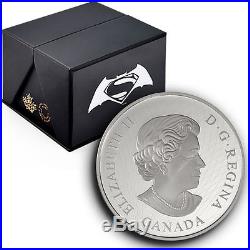 Canada 2 oz 2016 $30 Batman VS Superman Dawn of Justice Fine Silver Coin