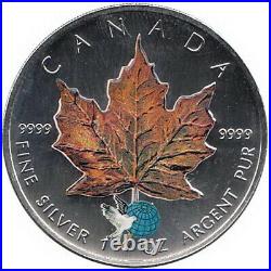 Canada 4 x 5$ 2002 Maple Leaf Four Seasons Coins Set, Total 4 Oz Silver