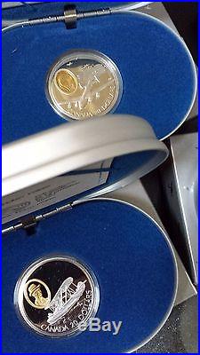 Canada Aviation 10-coin Series 1 1990-1994 Proof Silver $20 Coin Set (NO TAX)