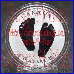 Canada Born in 2017 Welcome to the World $10 1/2 oz Pure Silver Coin Baby Feet