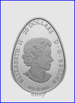 Canada Coin 2023 Ukrainian Pysanka $20 Proof 99.99 % Pure Silver Egg-Shaped Canada Coin 2023 Ukrainian Pysanka $20 Proof 99.99 % Pure Silver Egg-Shaped