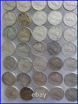 Canada Elizabeth II Silver Dime Canadian Ten Cents Coin -80% Silver lot of 50