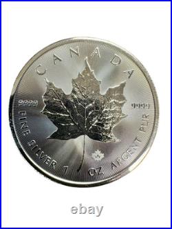 Canada Fresh From Tube 2025 1oz Maple Leaf. 9999 Silver Coin Royal Canadian Mint