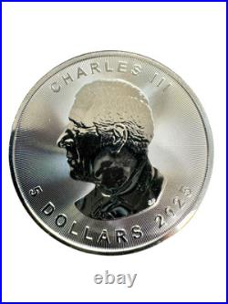 Canada Fresh From Tube 2025 1oz Maple Leaf. 9999 Silver Coin Royal Canadian Mint