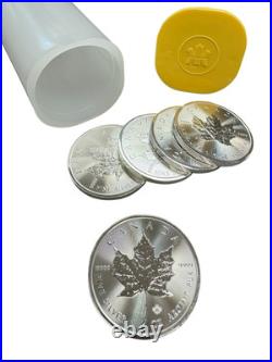 Canada Fresh From Tube 2025 1oz Maple Leaf. 9999 Silver Coin Royal Canadian Mint