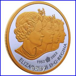 Canada IMPERIAL STATE CROWN $1 Dollar set, Queen Memory Mark Coins, 2022