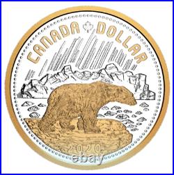 Canada Limited Silver Gold Plated Coin, Masterclub Arctic Territories 2020 Canada Limited Silver Gold Plated Coin, Masterclub Arctic Territories 2020