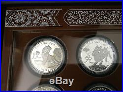 Canada Lunar Series Display Case Silver Coin Set Case 2010 2011 12 13 14 15