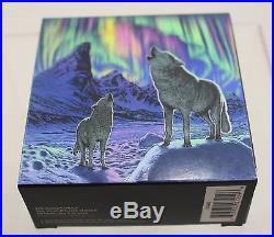 Canada Mint Northern Lights In The Moonlight Fine Silver 2016 Coin In Box