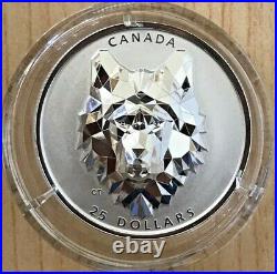Canada Multifaceted Animal Head Series WOLF 1 oz Silver Proof 2019 2020 RARE