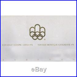 Canada Olimpiada Montreal 1976 Plata 5$ 10$ Dollar Olympics Set 28 Silver Coins