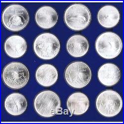 Canada Olimpiada Montreal 1976 Plata 5$ 10$ Dollar Olympics Set 28 Silver Coins