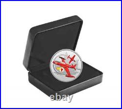 Canada Pure Silver $30 Dollars Coin, Aircraft, Red Knight, Airplane, 2022 Canada Pure Silver $30 Dollars Coin, Aircraft, Red Knight, Airplane, 2022