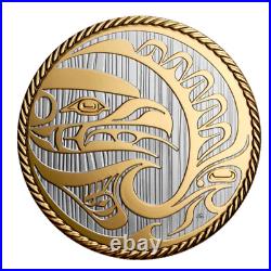 Canada Pure Silver $30 Dollars Coin Selective Gold Plated, The Hunter, 2024
