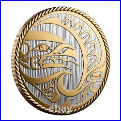 Canada Pure Silver $30 Dollars Coin Selective Gold Plated, The Hunter, 2024