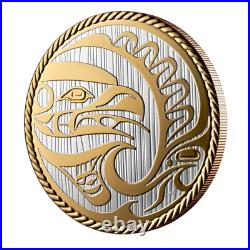 Canada Pure Silver $30 Dollars Coin Selective Gold Plated, The Hunter, 2024