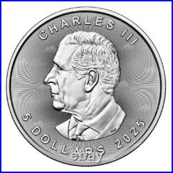 Canada Pure Silver $5 Bullion 0.9999 Maple Leaf Gift 7-Coin Set, 2025