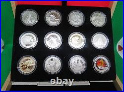 Canada RCM 2013 $10 O CANADA 12x 99.99% Silver Coin Set /COA /40000 Wood Box