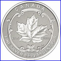 Canada RCM 2 oz 9999 Silver Maple Leaf Fractional Set Red Sugar Maple (2015)