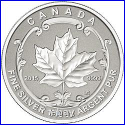 Canada RCM 2 oz 9999 Silver Maple Leaf Fractional Set Red Sugar Maple (2015)