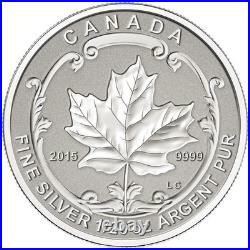 Canada RCM 2 oz 9999 Silver Maple Leaf Fractional Set Red Sugar Maple (2015)