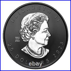 Canada RHODIUM $20 Dollars Super Incuse Silver 99.99% Maple Leaf Coin, 2023