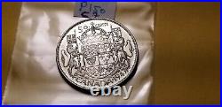 Canada Rare 1947 Maple Leaf straight 7 Variety Mint Beauty Silver 50 Cent Coin