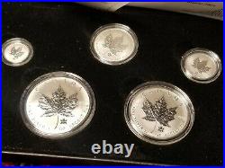 Canada Rare 2004 Silver Maple Leaf Privy Mark 5 Coins Set