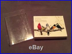 Canada Royal Mint Songbirds Beautiful Silver Coins Set 2015 with Music Box