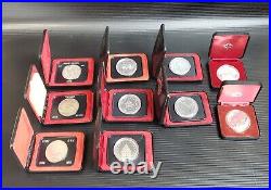 Canada Silver 1971 To 1980 Lot of 10 Different Specimen Dollar Coins