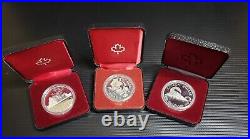 Canada Silver 1981 To 1991 Lot of 11 Different Proof Dollar Coins