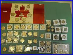 Canada Silver Coin Collection Lot of 141 Coins with a face value of over $100